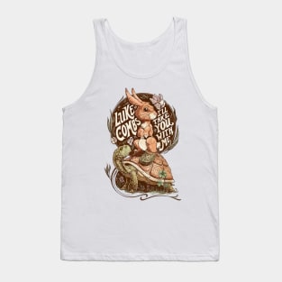 Vintage luke combs rabbit and turtle Tank Top